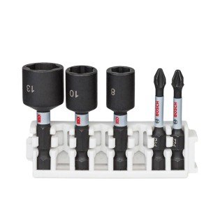 Trusa capete de insurubare si chei de impact BOSCH Click and Pick - 5 piese PH PZ 8 10 13 Trusa capete de insurubare si chei de impact BOSCH Click and Pick - 5 piese PH PZ 8 10 13