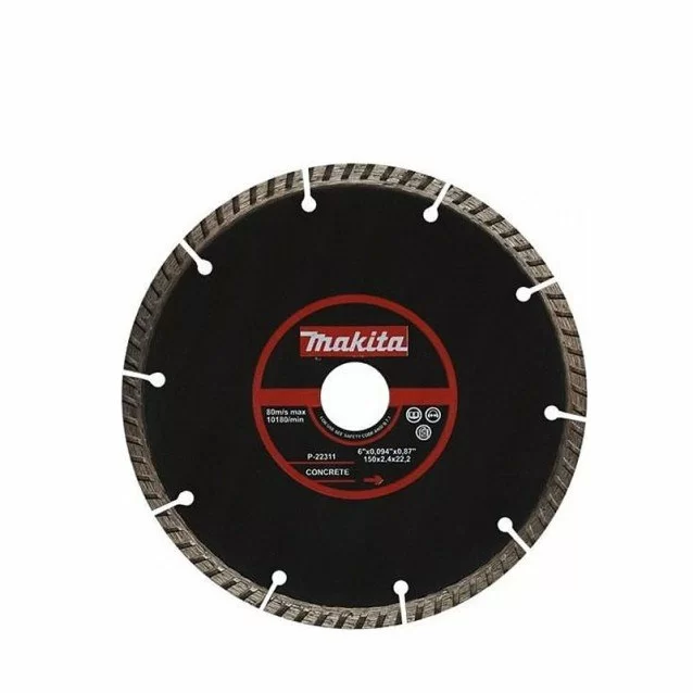 Disc diamantat Turbo pentru beton MAKITA 150 mm Disc diamantat Turbo pentru beton MAKITA 150 mm