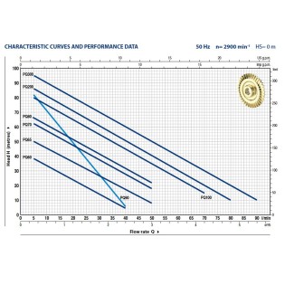 Pompa de suprafata PEDROLLO cu turbina periferica PQm100