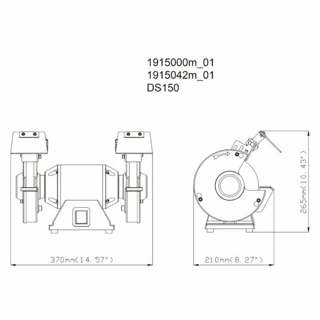 Polizor de banc Metabo DS 150